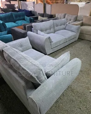 Luxury Blue Fabric Sofas