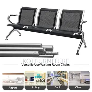 Office Bench; Three Seaters Metllic Reception Office Benches