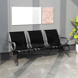 Office Bench; Three Seaters Metllic Reception Office Benches