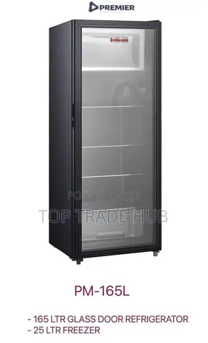 Premier Glass Door Refrigerator 165l With 25l Freezer Compartment
