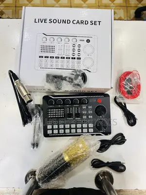 F998 Live Recording Sound Card Set – All-in-One Audio Interface Kit