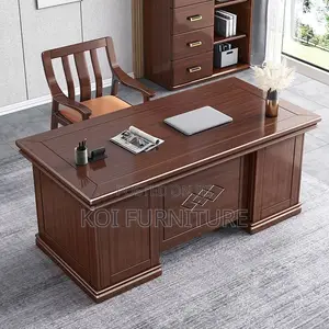 Office Desk; 1.4m Mahogany Senior Managers Executive Office Desk