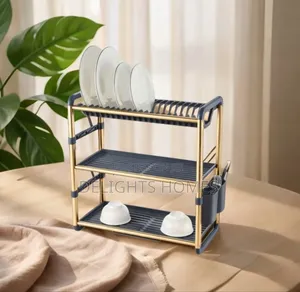 Premium Quality 3tier Aluminium Dish Drainer-Car