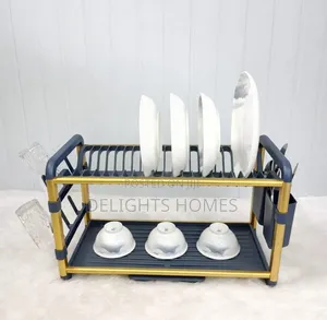 Premium Quality 2tier Aluminium Dish Drainer-