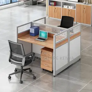2-Way Modular Brown Imported Workstation