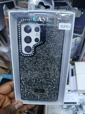 Kileni Sparkling Glitter Case for Samsung Galaxy S23 Ultra. -Black