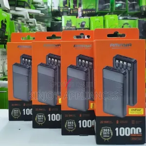 Amaya Apb-F129 *10,000mah 22.5w* Power Bank With *4 Built in Cables*