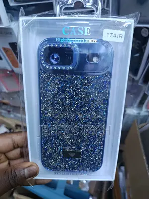 Swarovski Crystal Bling Diamond iPhone 17 Air Glitter Case-Blue