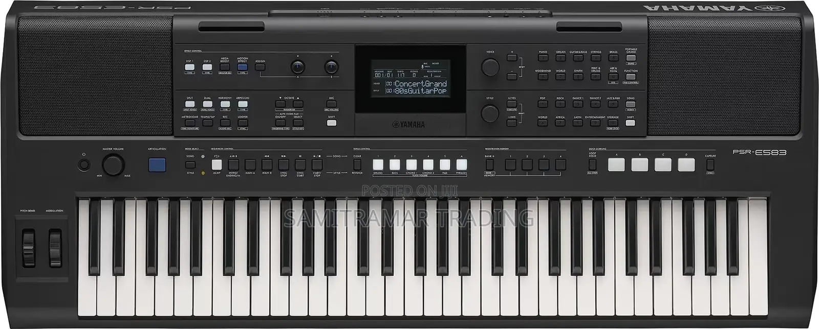 PSR-E583 Yamaha 61 Full-Size, Touch-Sensitive Keys, Unweighted Action