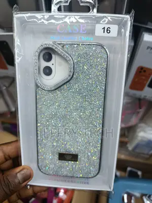 Warovski-Style Diamond Glitter Cover Designed for iPhone 16 -Silver