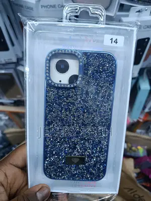 Mido Sparkle Diamond Crystal Bling Glitter Cover for iPhone 14 -Blue