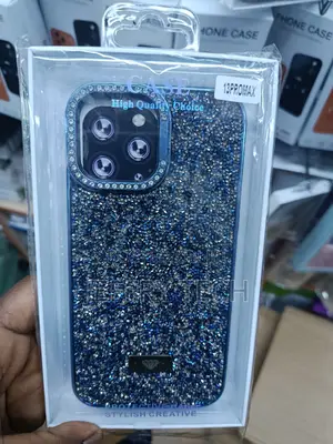 Bezzi Glitter Bling World Crystal iPhone 13 Pro Max Cover With Stand