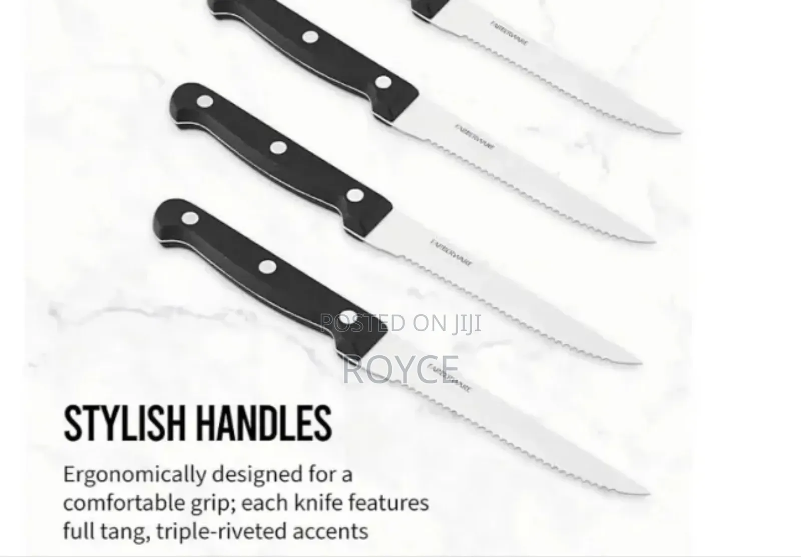 Serrated Steak Knife Set- 6pcs