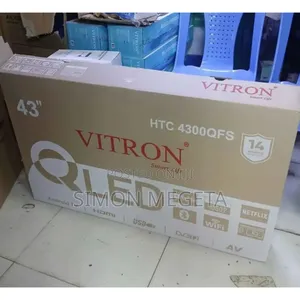 Vitron 43 Inch Qled Tv Frameless Smart Android Tv Htc43/Netflix