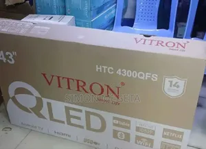 Vitron 43 Inch Qled Tv Frameless Smart Android Tv Htc43/Bt/Primevideo