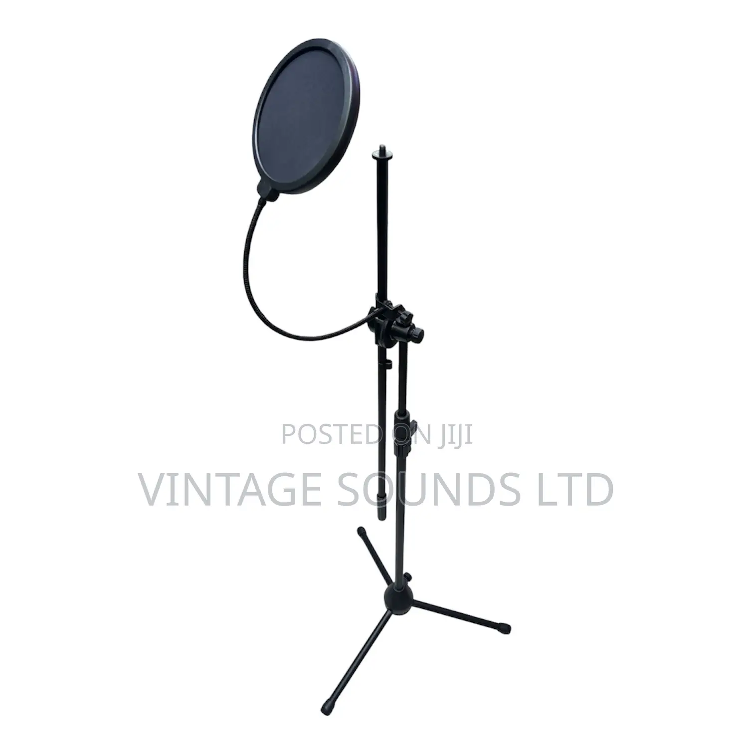 Pro Recording Setup: Tripod Boom Stand + Universal Pop Filter"