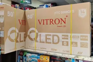 Vitron 50 Inch Qled Tv Frameless Smart Android Tv Htc43/Bluetooth