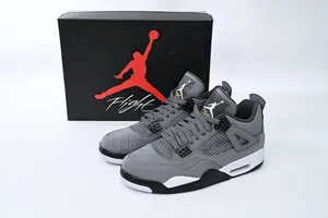 Air Jordan 4 Retro Cool Grey 
Pure Leather 