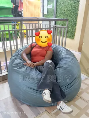 Velvet Gray Colour Beanbag