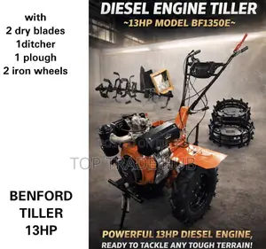 Benford Uk Diesel Engine Tiller/Walking Tractor 13hp With Accessories