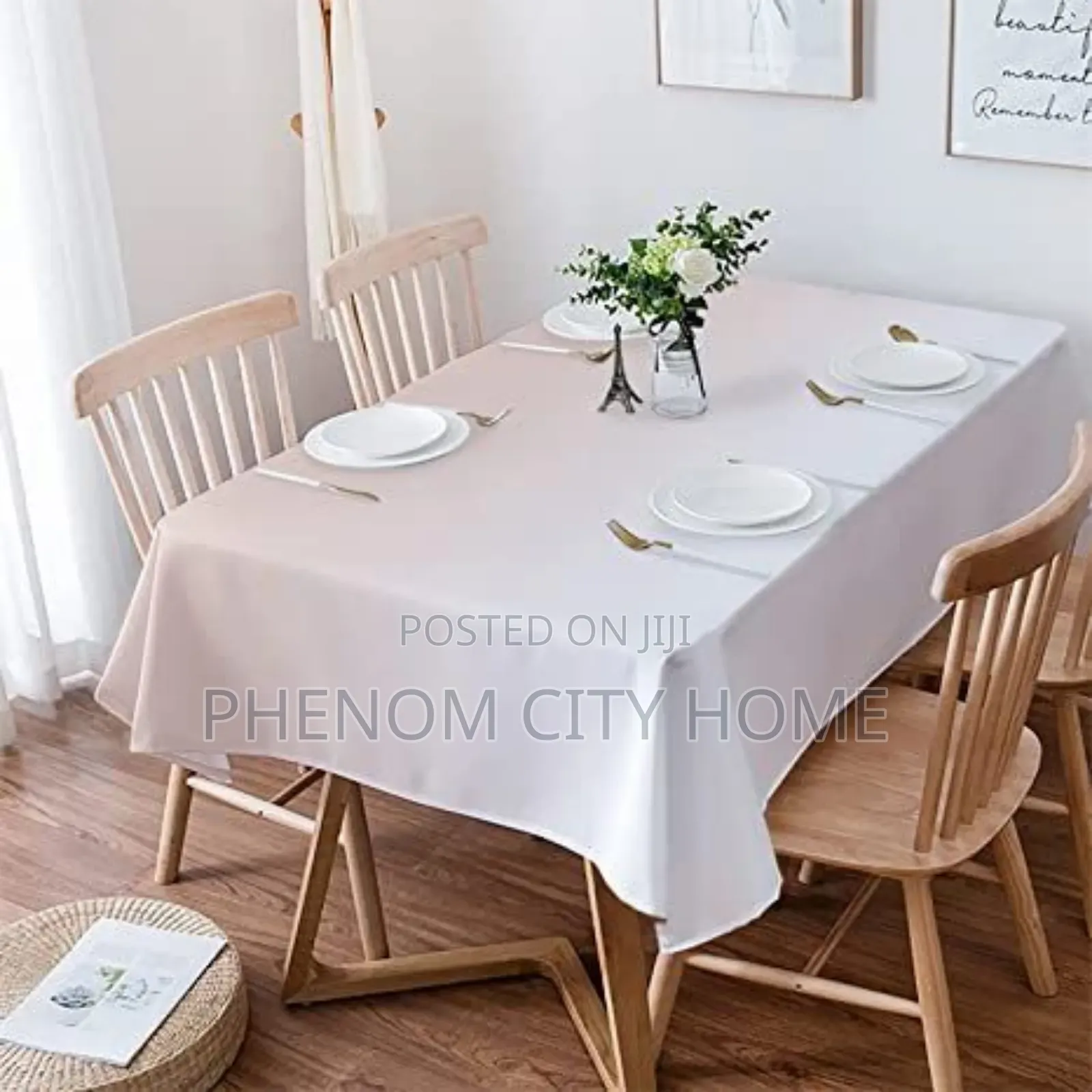 Hotel Quality Plain White Table Cloth