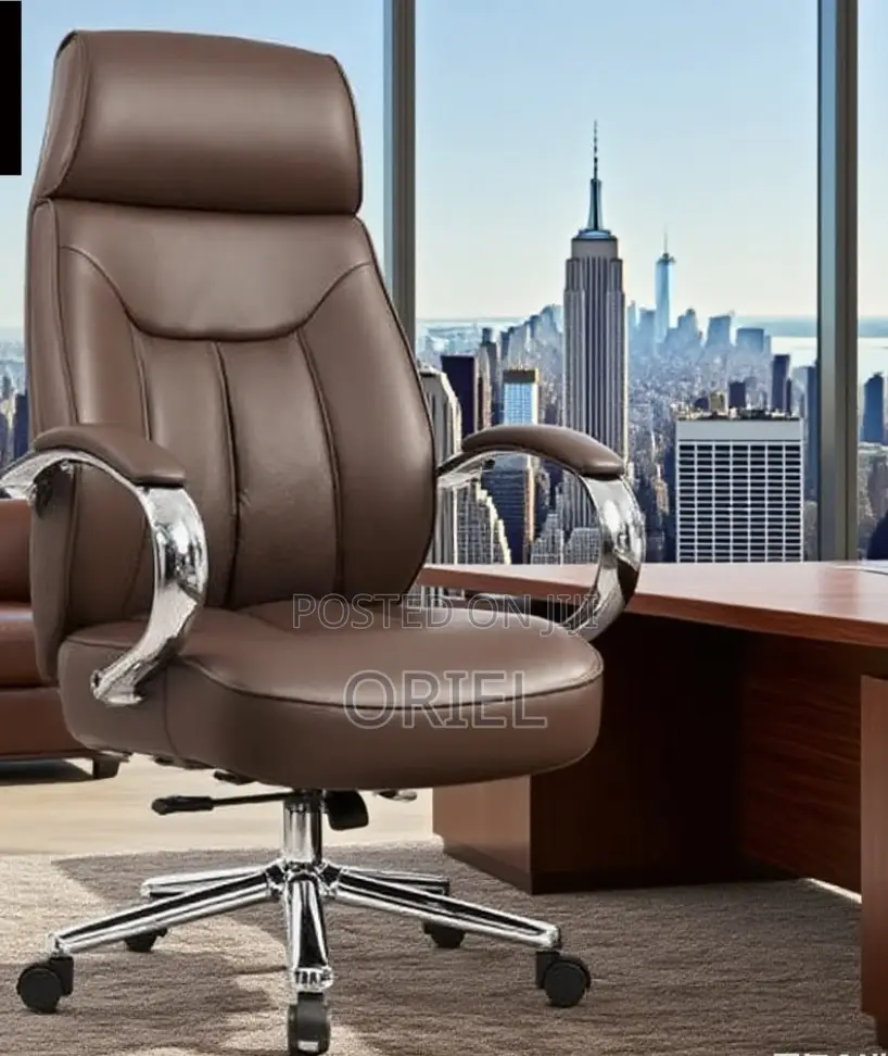Executive Chairs:- Executive Manager High Back Leather Chair