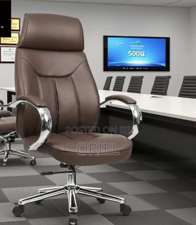 Executive Chairs:- Executive Manager High Back Leather Chair
