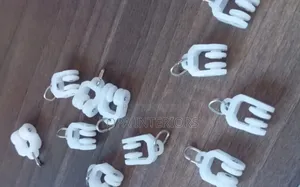White Gliders Curtain Track Runners for Single Rail
