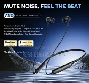 Oraimo Necklace 5 30db Noise Cancellation Call Vibration Earphones