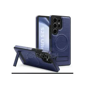 Samsung Galaxy S24 Ultra Pu Leather Magnetic Adsorption Wireless Char