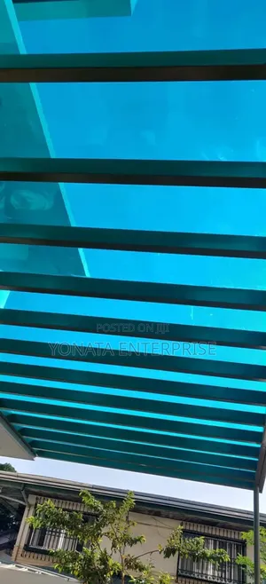 3mm Blue Solid Polycarbonate Sheet for Pergola (2.1m by 5.8m)