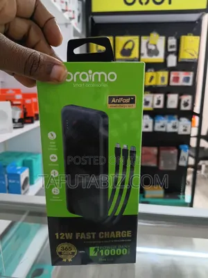 Oraimo 12w Fast Charge Power Bank 10000mah