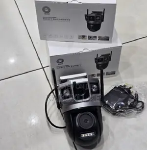 V380pro Dual Lens Outdoor Security Camera Wifi Solar PTZ Night Vision
