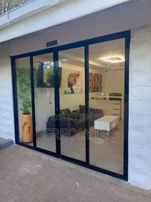 Aluminum Sliding Door. (Condoor) Black