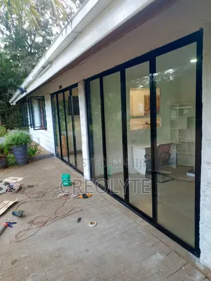 Aluminum Sliding Door. (Condoor) Black