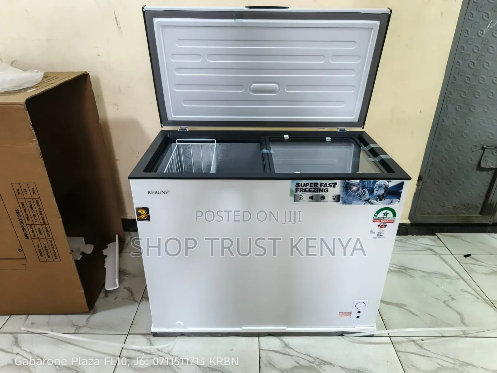 Rebune Chest Freezer Bd250 243litres