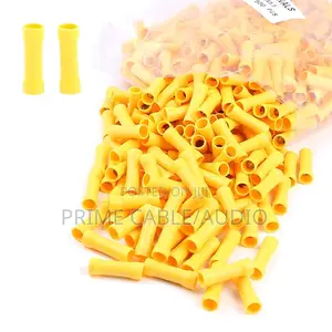 5mm Yellow Butt Connectors 10 Pieces