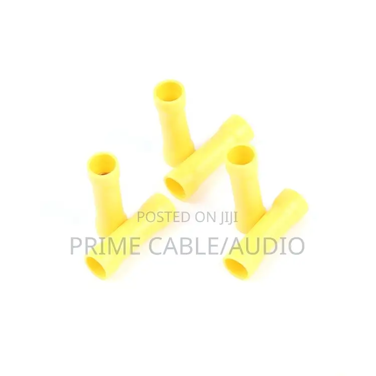 5mm Yellow Butt Connectors 10 Pieces