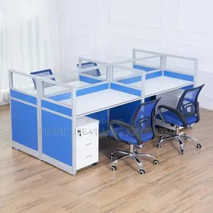Office Workstation; 4-Persons Modular Office Workstation