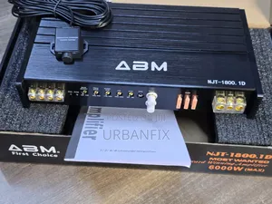 Abm 6000watts(1800watts RMS Power) 1 Channel Monoblock Amplifier
