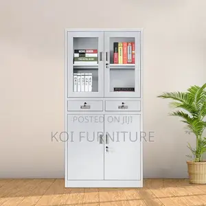 Office Cabinet : Lockable 2-Door Office Vertical Storage Cabinet