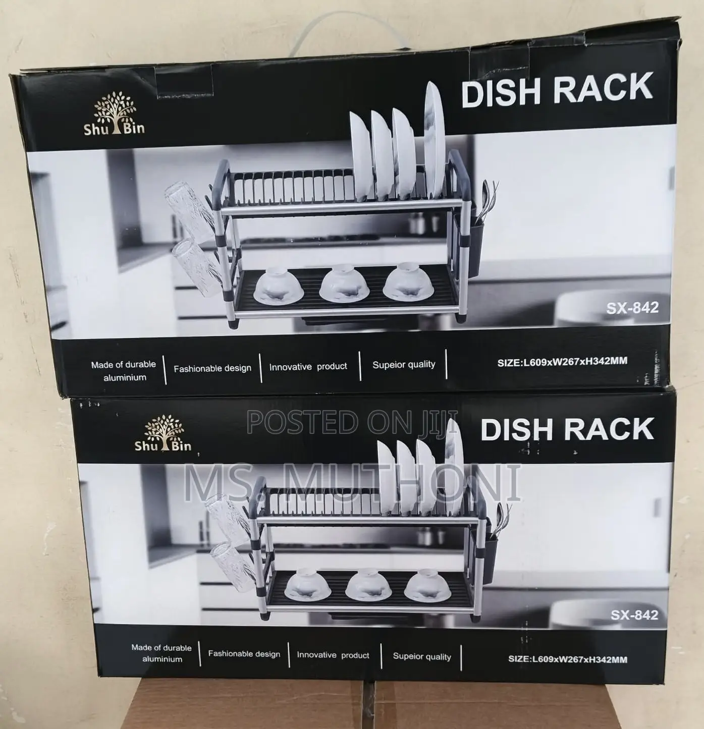 Rust Free High Quality Aluminum+ Plastic Dish Rack