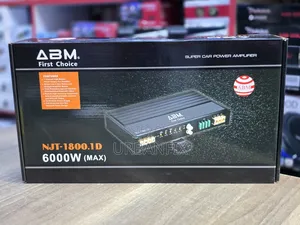 Powerful Abm 6000watts(1800watt RMS Power) Class D Monoblock Amplifier