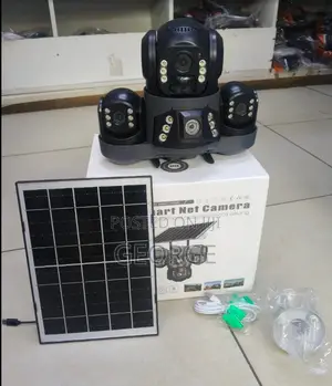 Solar Wifi CCTV Camera Triple Lens Two- Way Audio