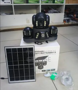 Wireless Wifi Connection Triple Lens Hd Solarcamera for Home Security