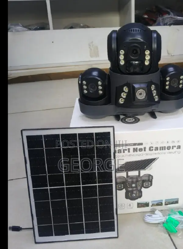 Triple Lens Solar Camera Wifi Hd Security System for Farm Security