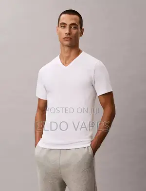 Men's Cotton 3 Pack v Neck T-Shirts - Calvin Klein