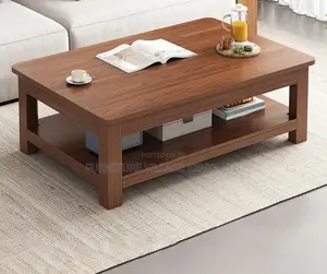 Coffee Table; Square Wooden Offic Coffee Table