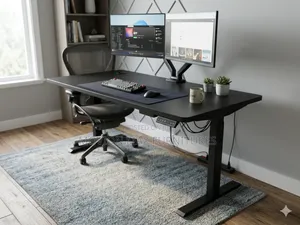 All Black Table Electric Table