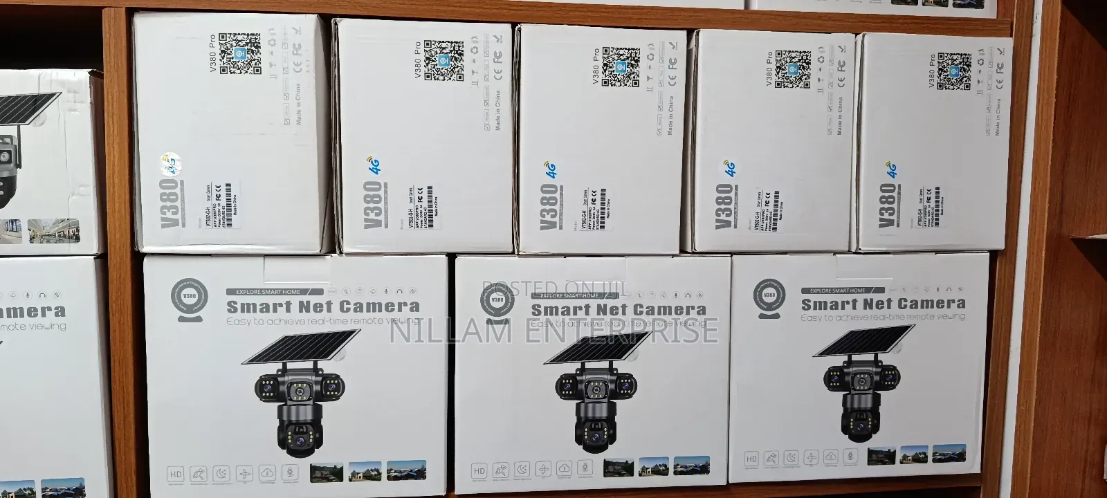 Tripple Lense Wireless Wifi/4g Sim Card Solar Security CCTV Camera